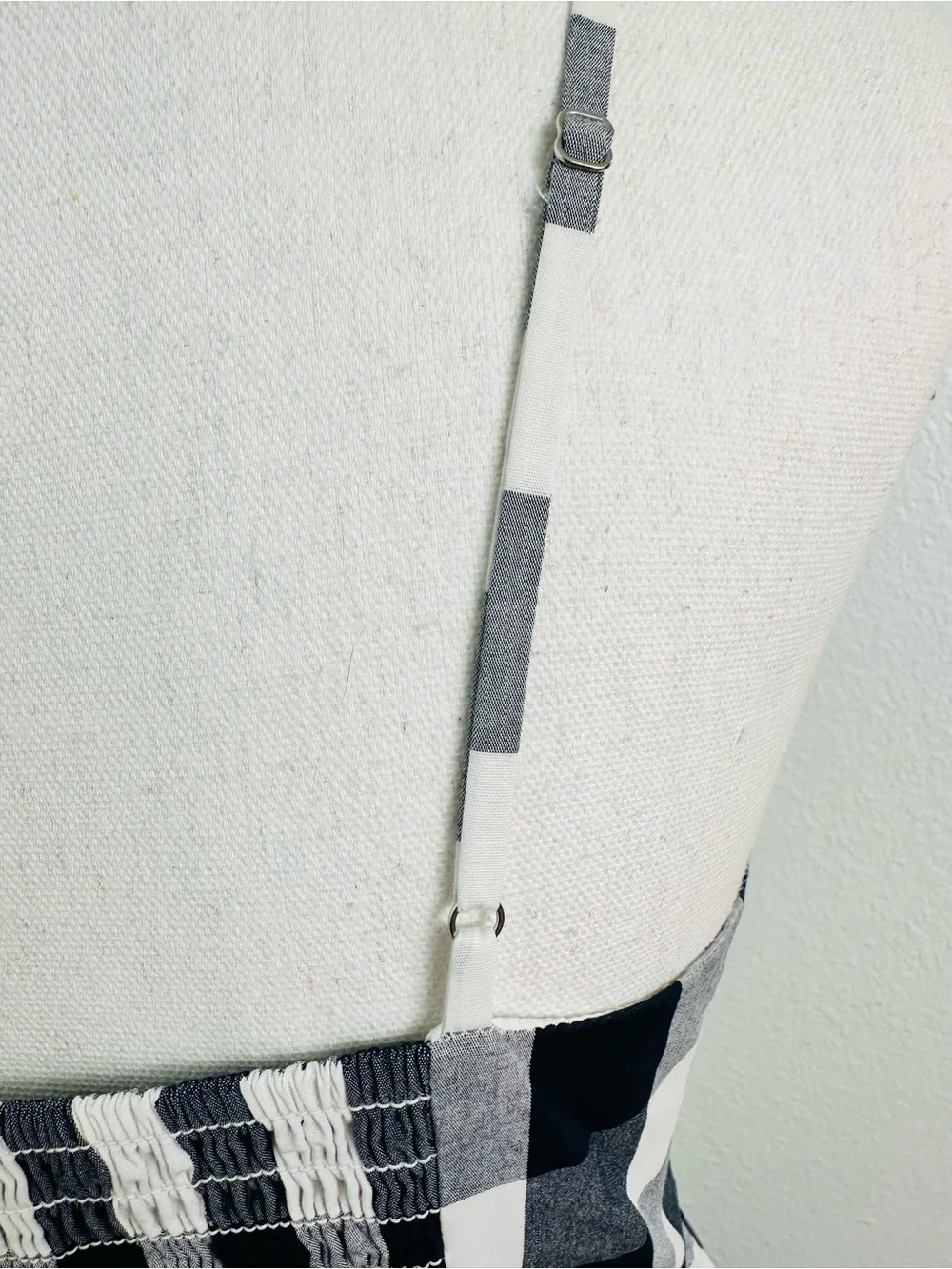 J. Crew Factory Navy and White Gingham Cotton Poplin Maxi Dress Size 12